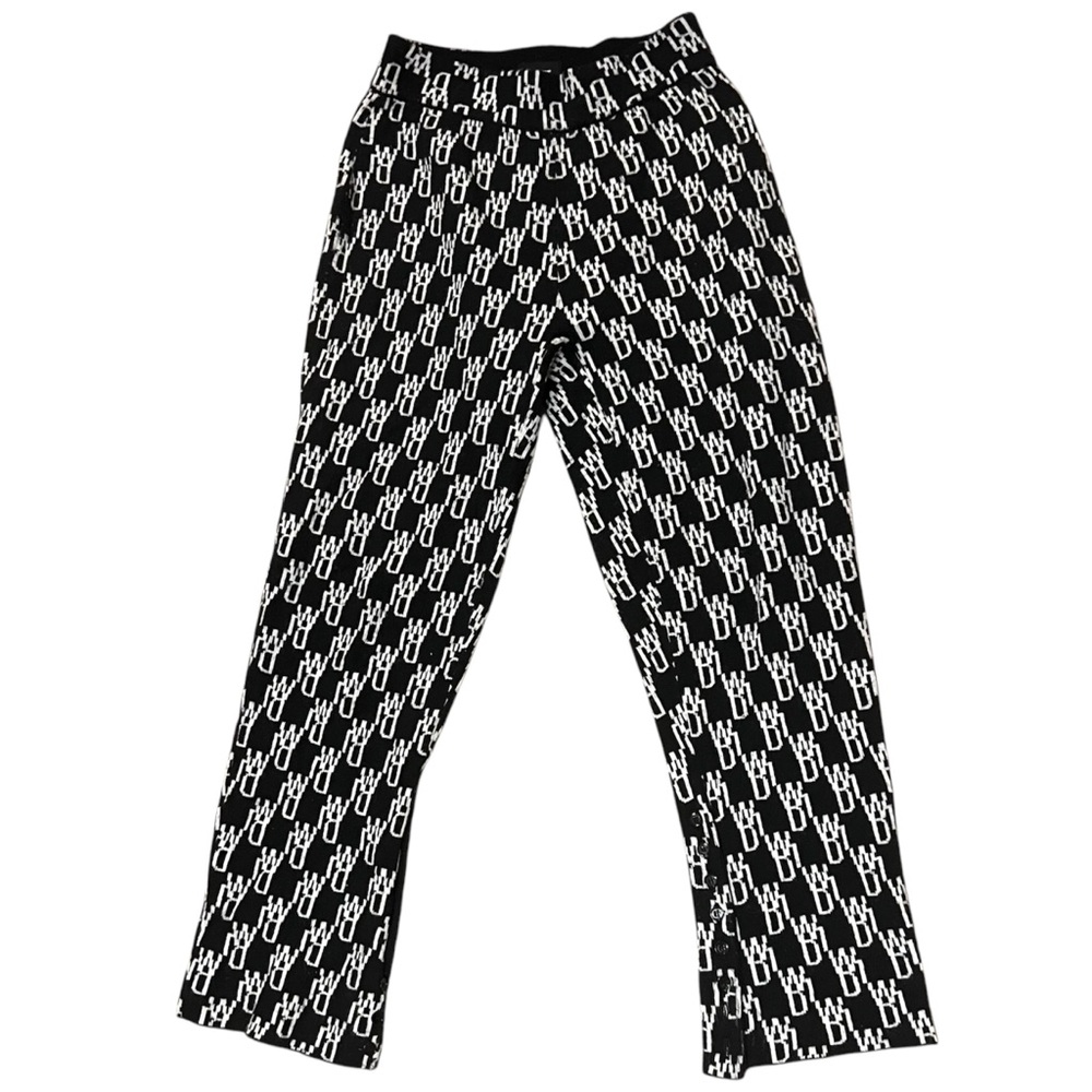 We11done knit monogram pants